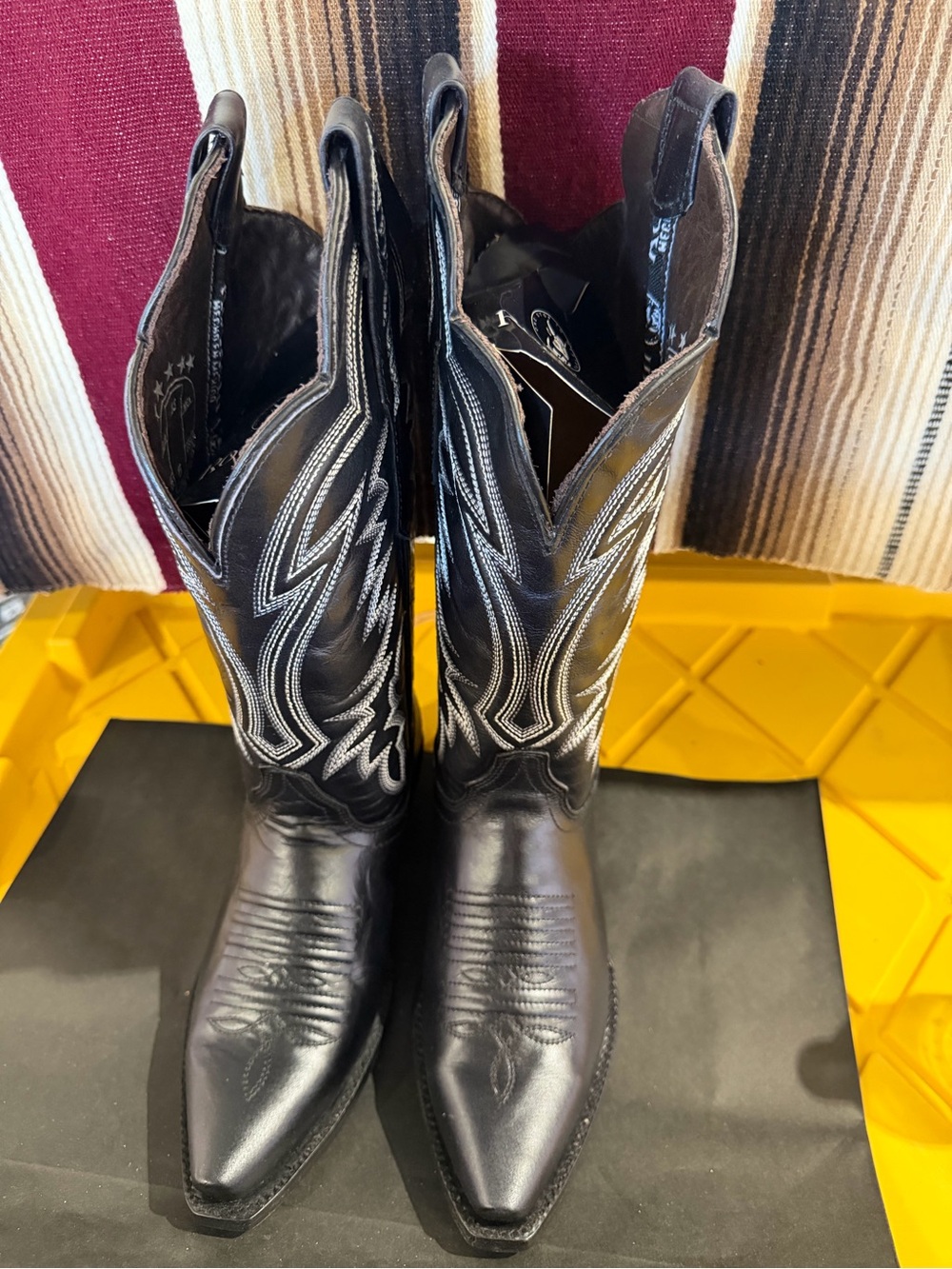 Mia Wide Calf Snip Toe Cowgirl Boot